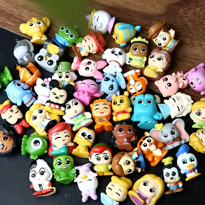 48pcs Disney Authorized, A Complete Set Of Disney Series Collectible Figurines, 1-inch Desktop Ornaments, Home Decoration, Gifts For Family And Friends